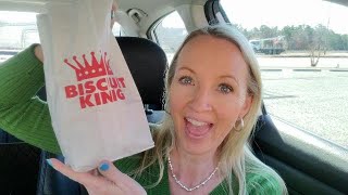 Vlog - Sampling a Biscuit King Grilled Chicken Biscuit