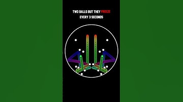 Balls freeze every 3 seconds and new balls spawn. #adhd #viral #asmr #satisfying #simulation