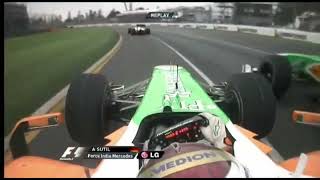 Adrian Sutil Onboard Mistake Australian Gp 2010