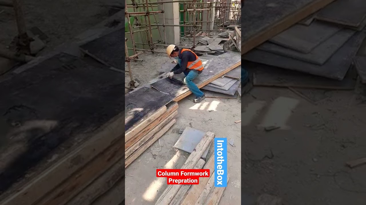 Column Formwork Preparation | Formwork Greasing | Formwork Sealing
