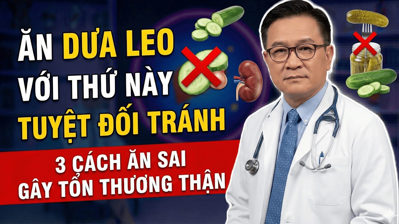Ăn DƯA CHUỘT Chung 3 THỰC PHẨM Này Có Thể PHÁ HỦY THẬN Chỉ Sau 1 Ngày, CẢNH BÁO Nguy Cơ SUY THẬN Cấp