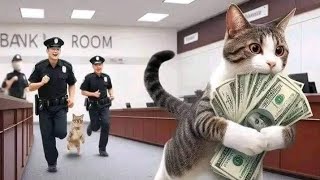 cute cat money thief #cat #cute #catlover #funny #animals #cartoon #unitedstates #video