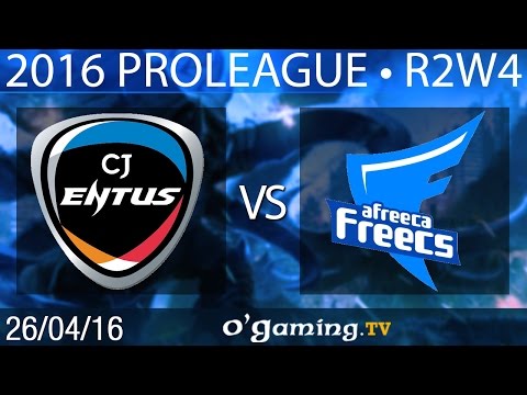 CJ Entus vs Afreeca Freecs - 2016 Proleague - Round 2 Week 4