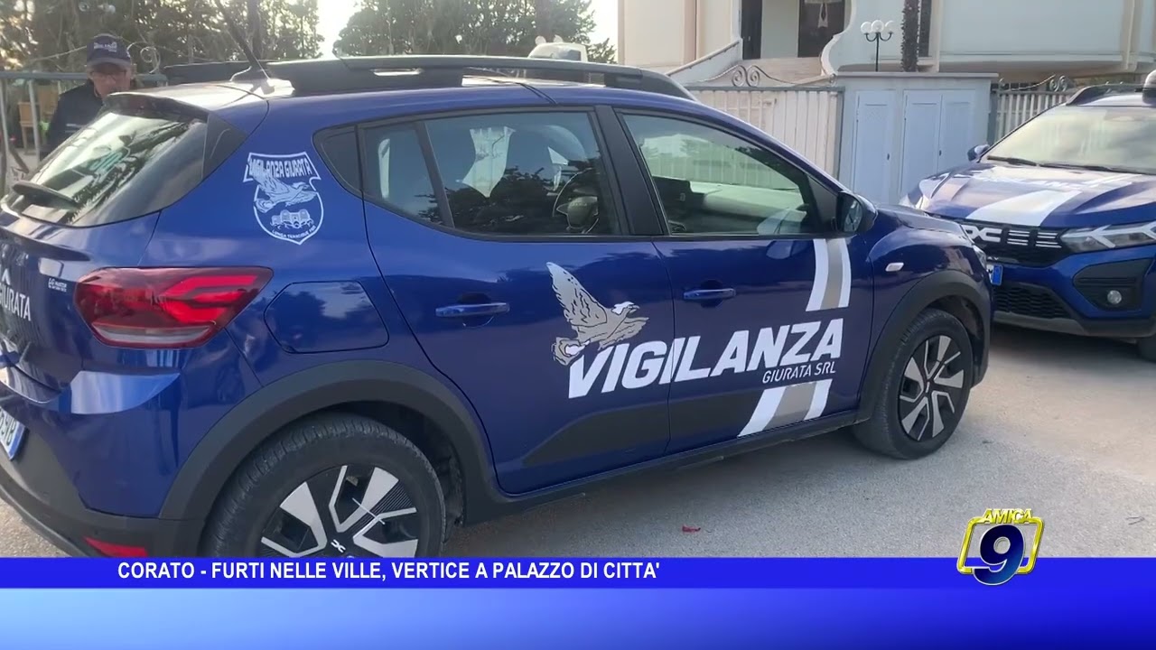 Corato - Furti nelle ville, vertice a palazzo di città