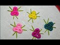 Super elegant new flower embroidery design full tutorials|| very simple flower embroidery stitch. 