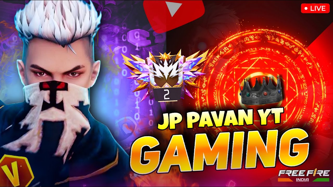 Grandmaster Live Rank Push Free Fire Telugu - JP PVAN YT is Live ...