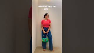 WEARING MY SEAHORSE BEADED BAG FROM tjmaxx with My