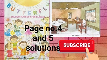 Class 3| English| Butterfly 🦋| Revision Lesson| Page number 4 & 5 Solutions