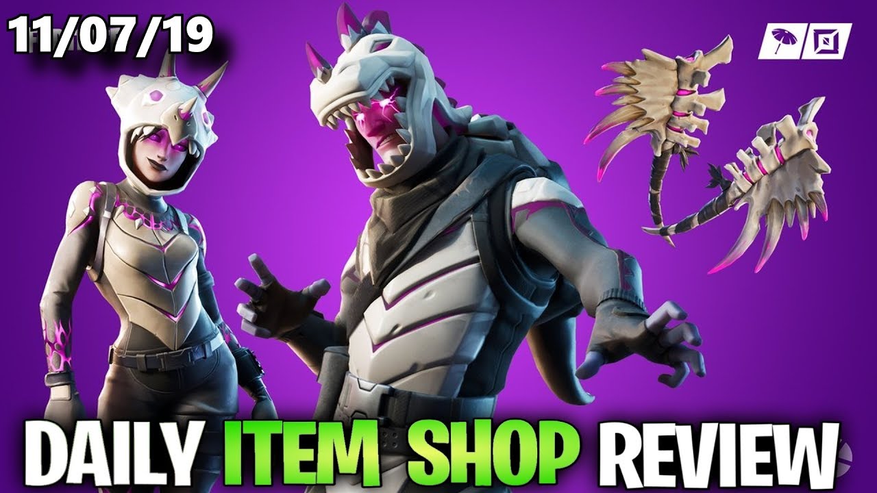NEW DARK TRICERA OPS AND DARK REX SKINS... Fortnite ITEM SHOP [November