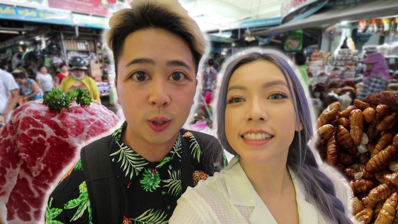 Eating Hot Pot and SILKWORMS in Vietnam ft. Hotel Review