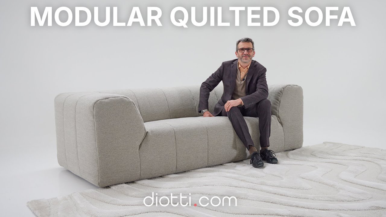 Модульный стеганый диван в современном дизайне | Откройте для себя Empire