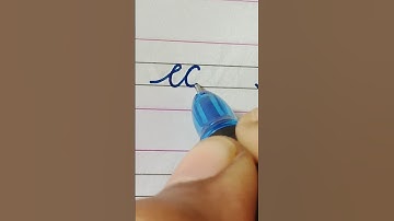 ec - How to write Cursive writing Small letter Connections || Cursive handwriting Practice ||