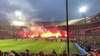 NEVER STOP DREAMING! Gruwelijke sfeeractie bij Feyenoord - Olympic Marseille!