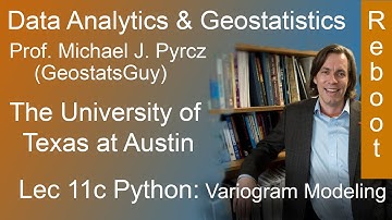 11c Python Data Analytics Reboot: Variogram Modeling