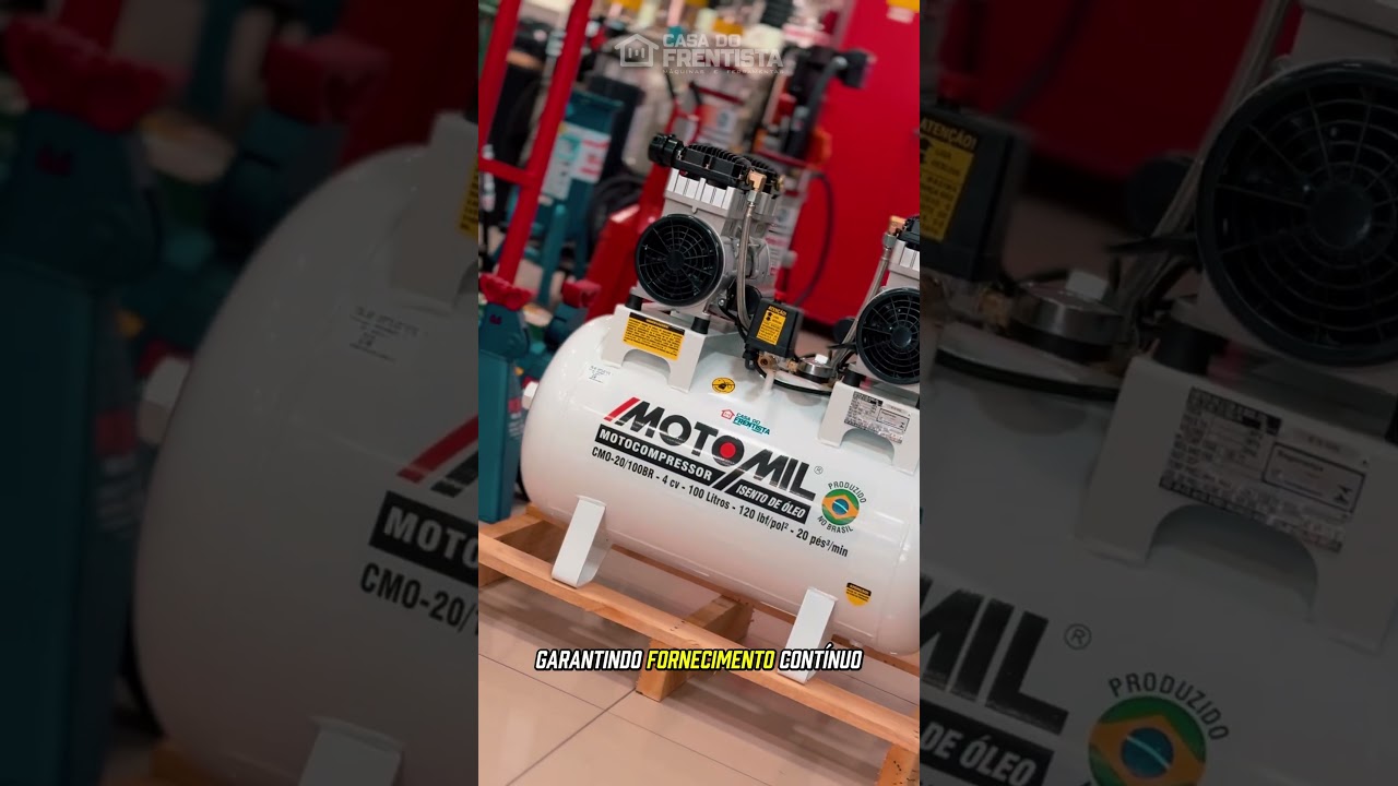 Compressor de Ar Odontológico 20 Pés 100l Silencioso Isento de