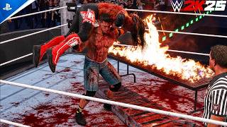 WWE 2K25 - John Cena vs Edge: Extreme Rules Match at SummerSlam | PS5™ Pro [4K HDR]