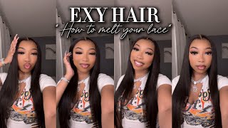 Installing A Human Hair Lace Frontal Wig On Myself Ft. Exyhair | Shalaya Dae
