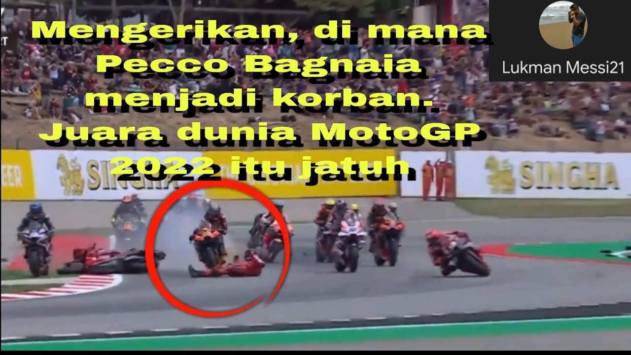 Mengerikan, di mana Pecco Bagnaia menjadi korban.Juara dunia MotoGP ...