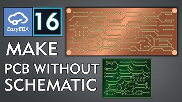 How to design pcb layout without Schematic In Easy EDA class=16 Urdu\Hindi
