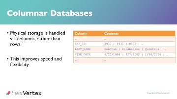 The Rise of NoSQL - Columnar Databases