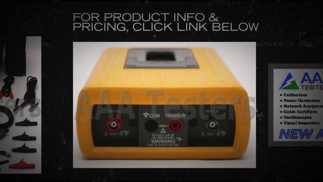 Fluke 98 Automotive Dual Channel Scopemeter YouTube