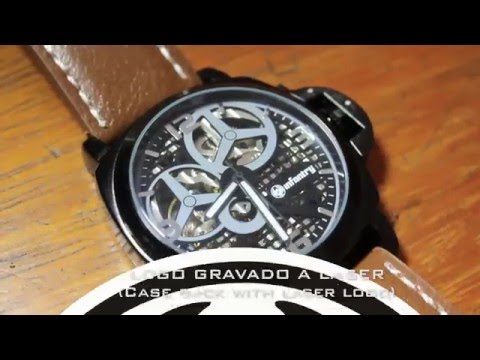 Relógio Mecânico Militar infantary - IN-025-MAC | Skeleton Watch Infantary Army