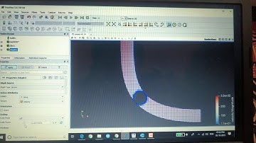 Steady flow simulation over a throttle valve