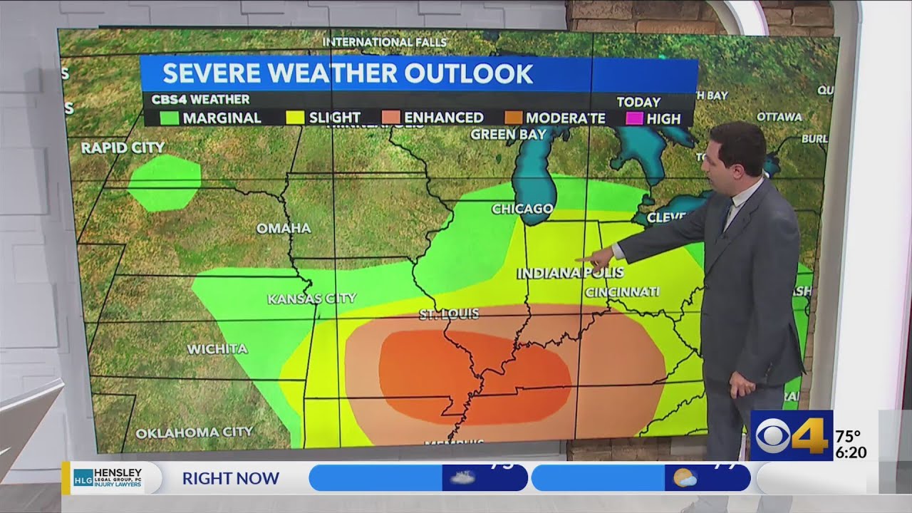 More storms for some Sunday night before a quiet week - YouTube