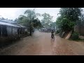 Heavy Rain Walk in Bangladesh Village Area | Walking in the rain | Beautiful Rainy Day