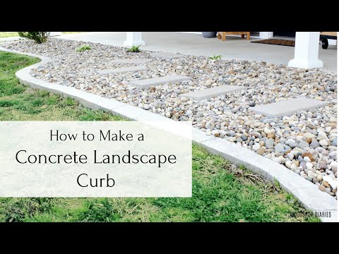 Video: Concrete Curbs: Garden Curbs For Flower Beds And Paths. How To Make Them Yourself? Sizes And Proportions Of The Solution Than To Paint On The Street