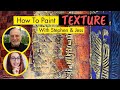 Painting Textured Canvas With Acrylics (Abstract Painting Techniques)