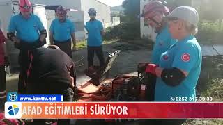AFAD EĞİTİMLERİ SÜRÜYOR