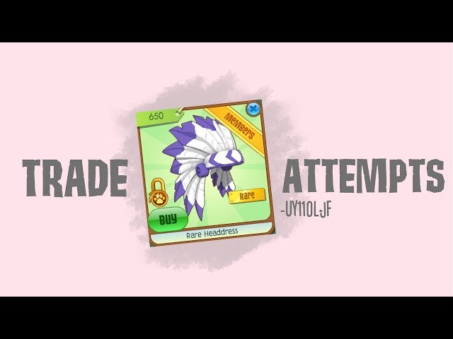 RARE PURPLE HEADRESS TRADE ATTEPTS