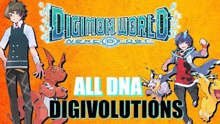 ALL DNA DIGIVOLUTIONS! DIGIMON WORLD NEXT ORDER