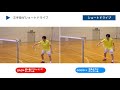【バドミントン】ラリー繋げるための「ショートドライブ」を習得! コンビネーションを生かしたミックスダブルス戦術_ラケットワーク&練習法 サンプルムービー 福井剛士