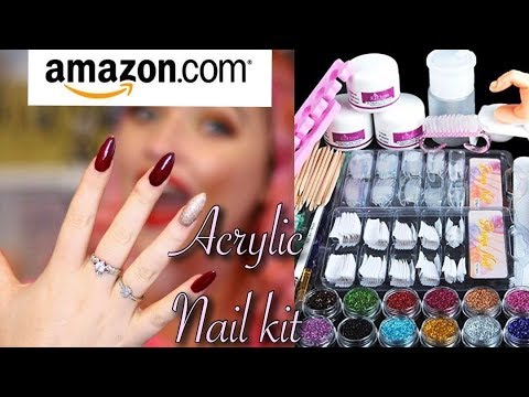 Amazon.com: Saviland Acrylic Nail Kit with Drill and U V Light – Clear  White Pink Acrylic Powder Acrylic Liquid Black Red White Gel Nail Polish  Nail Tools Acrylic Nail Kit for Nail