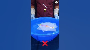 Guess How Many Tissues It Takes to Hold Toothbrush! #satisfying #water #asmr #experiment