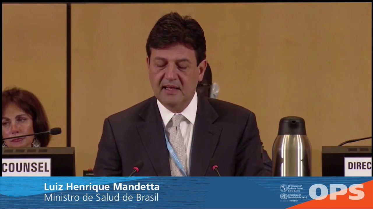 health insurance Luiz Henrique Mandetta, Ministro de Salud de Brasil