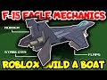 F-15 Fighter Jet Mechanics Flaps Rudder and Stabilizer in Roblox Build a Boat for Treasure F15 EAGLE