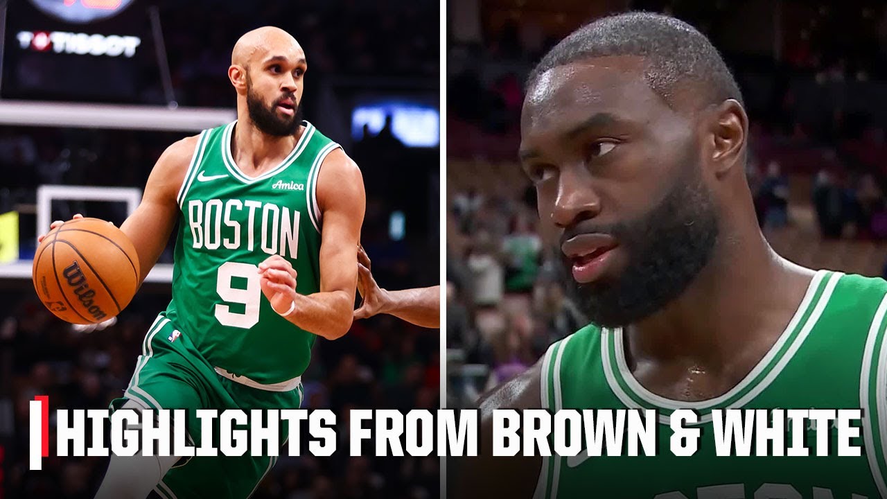 Jaylen Brown lauds Derrick White on halting Raptors' rally 🗣️ 'WE WEATHERED THE STORM' | NBA on ESPN