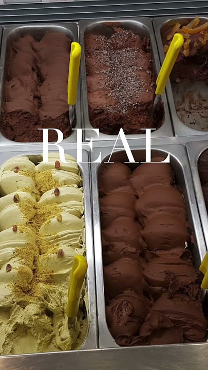 REAL vrs FAKE Gelato in Italy