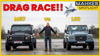 Chevy LS3 vs BMW 330d M57 Defender DRAG RACE who will win? || Mahker Spotlight