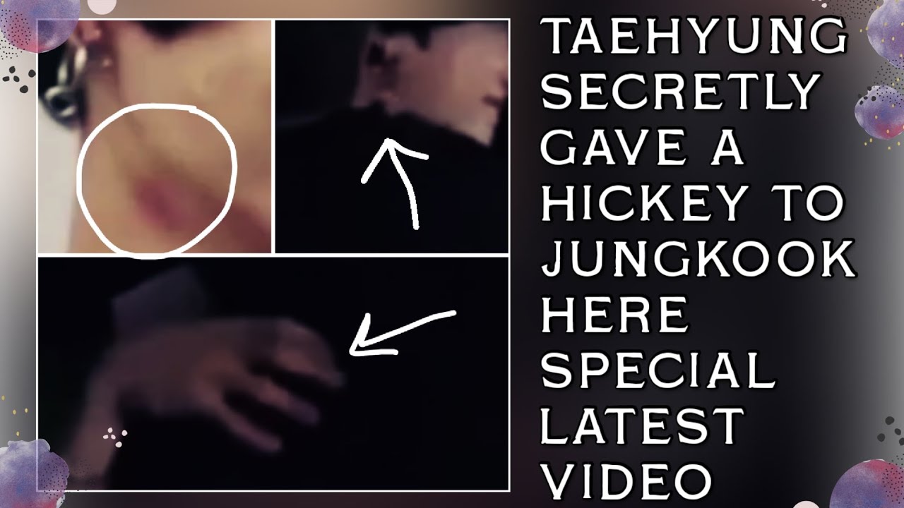 OMG!💋 Taehyung Secretly Gave A Hickey To Jungkook Here Special Latest