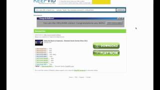 Download YouTube Videos using KeepVid