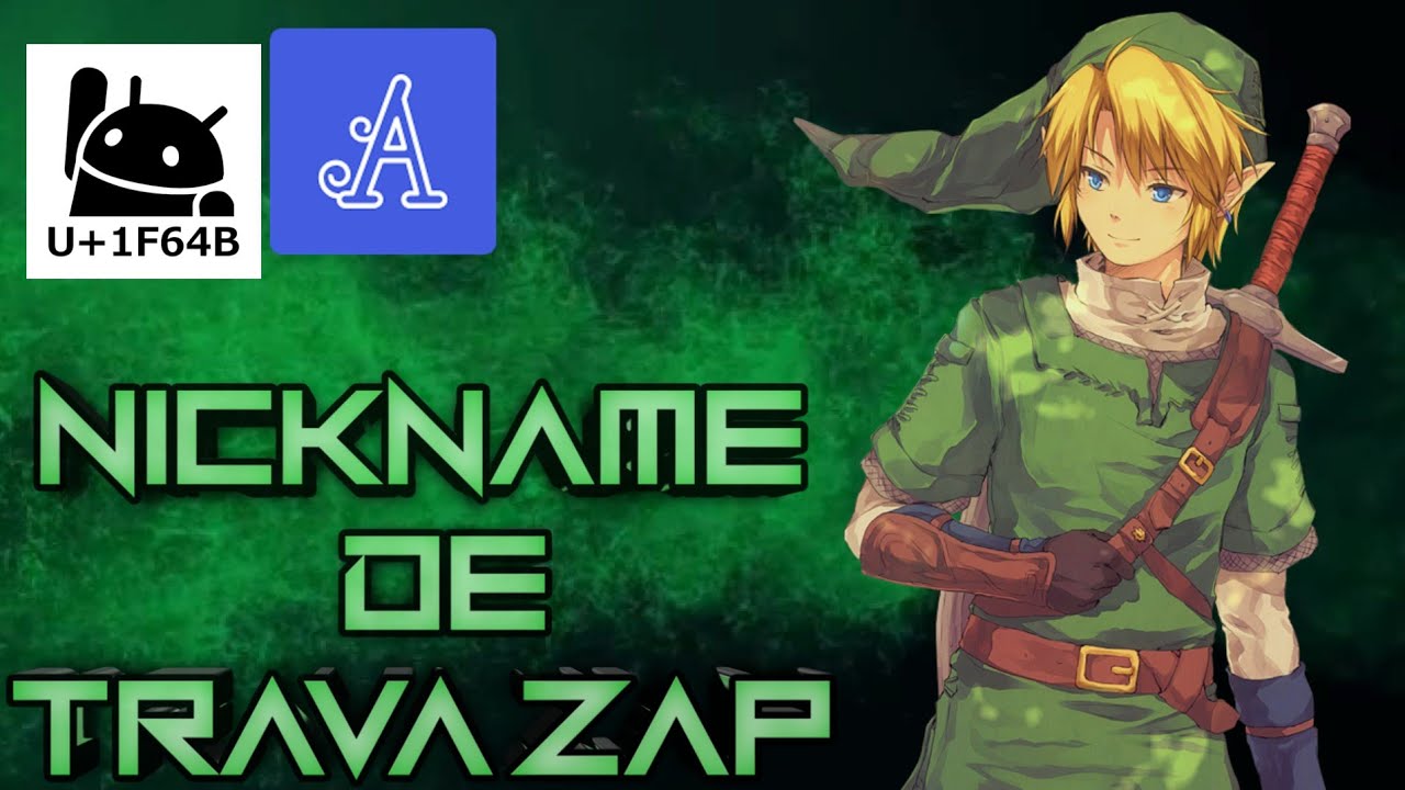 como fazer nick(nome) de trava zap - YouTube