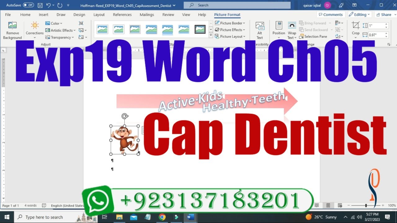 Exp19_Word_Ch05_CapAssessment_Dentist | Word_Ch05_Dentist | @PearsonSolution
