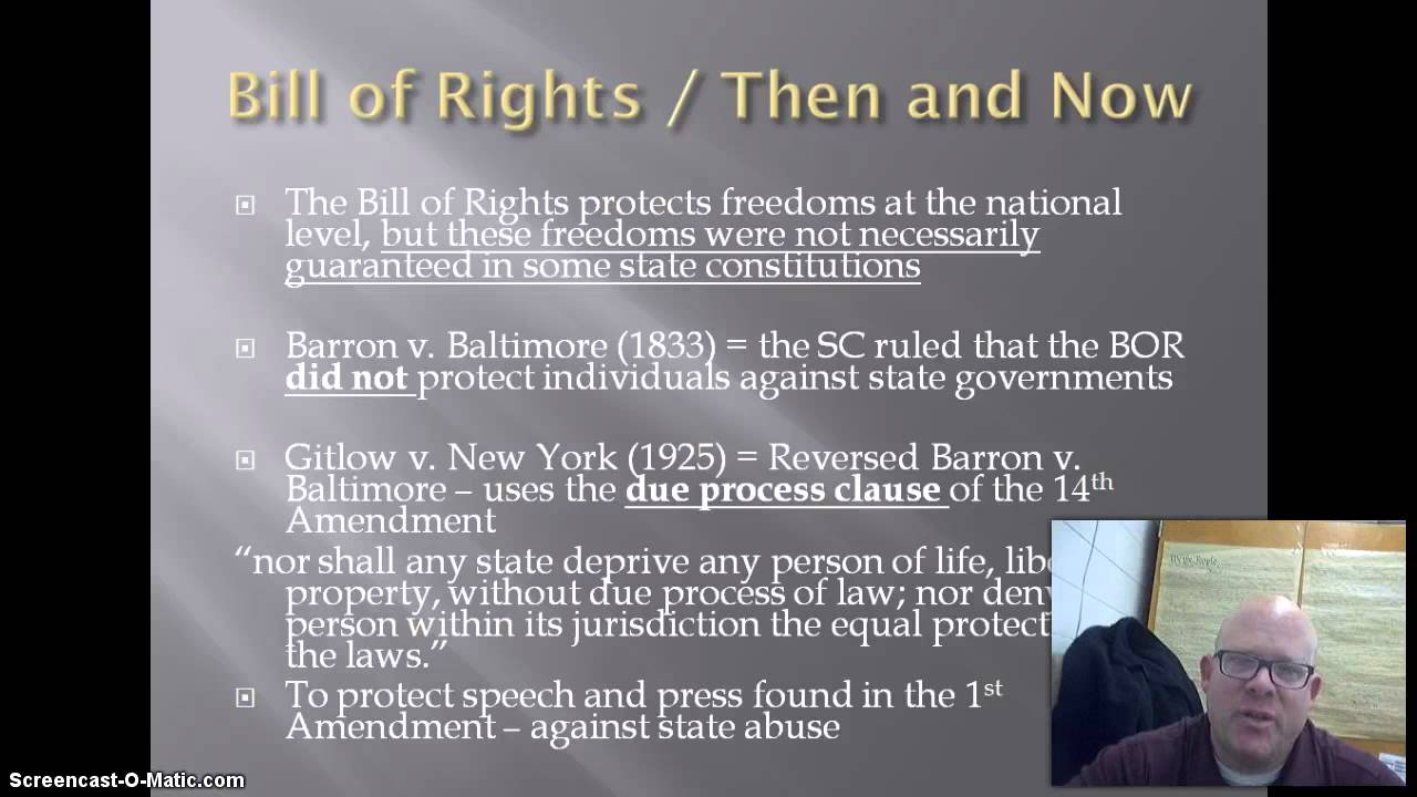 Unit 6 Chapter 4 Civil Liberties Topic 1