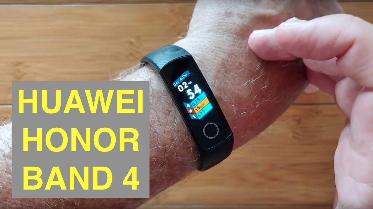 Manners Hilsen interferens HUAWEI Honor Band 4 IP68 5ATM Waterproof Advanced Fitness Bracelet:  Unboxing and 1st Look - YouTube