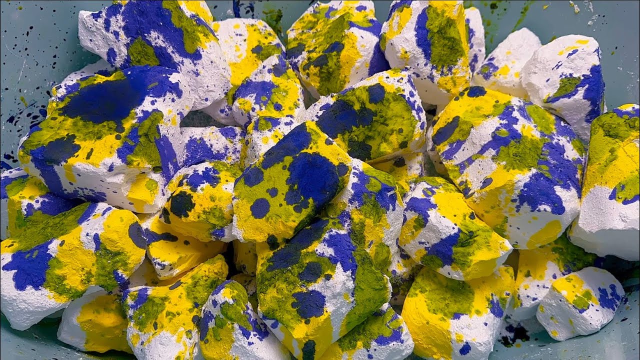 Purple 🍇& Yellow 🍋 Jumbo Chalk Like Soft Butter | Unpolished Chalk Added Halfway | ASMR