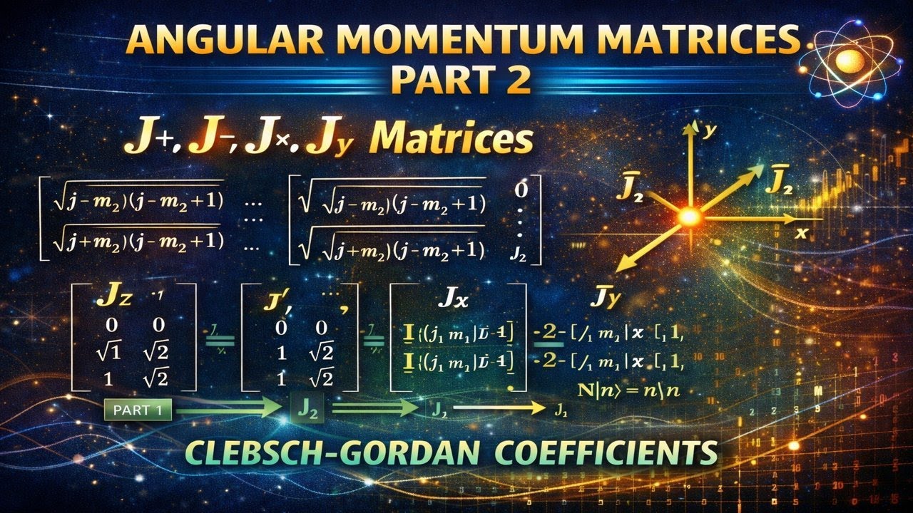 Constructing the J+ J_, Jx, and Jy angular momentum matrices | Clebsch ...